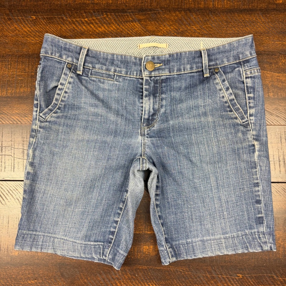 Gap Bermuda Shorts Dark Ant Denim Medium Wash Women's Size 8 Y2K Casual Vintage